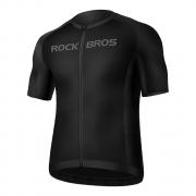 Jacheta cu maneca scurta pentru ciclism Rockbros 15120002002, Poliamida, Marime M, Negru