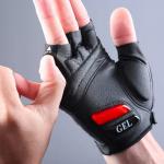 Manusi de ciclism Rockbros S143-BK cu insertii de gel, Marime L, Negru 5 - lerato.ro