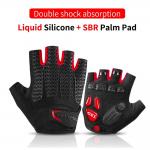 Manusi de ciclism Rockbros S169BR cu insertii de gel, Marime XXL, Negru/Rosu 7 - lerato.ro