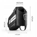 Geanta bicicleta impermeabila Rockbros C32BK, 1.5 Litri, Negru 6 - lerato.ro