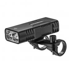Accesorii biciclete / motociclete / trotinete electrice, Lumina bicicleta Rockbros 24310002001, LED, 10000 mAh, 850lm, Incarcare USB-C, Functie powerbank, IPX6, autonomie 74 ore, Negru, lerato.ro