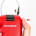 Antifurt bicicleta Rockbros 32420981001, Cu cifru, U-Lock, 94 cm, Red 5 - lerato.ro