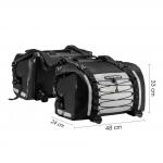 Geanta pentru motocicleta Rockbros AS-010BGR, impermeabila, dubla, Gri 3 - lerato.ro
