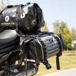 Geanta pentru motocicleta Rockbros AS-010BGR, impermeabila, dubla, Gri 7 - lerato.ro