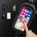 Geanta bicicleta impermeabila Rockbros B68 pentru cadru, suport pentru telefon, 1.7L, Black 9 - lerato.ro