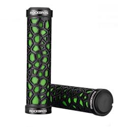 Mansoane de bicicleta din cauciuc Rockbros 2017-14AGN, 2 bucati, Black/Green