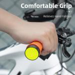 Mansoane de bicicleta Rockbros 40720007004, Cauciuc, Diametru interior 22mm, Orange 3 - lerato.ro