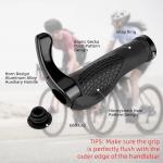 Mansoane de bicicleta Rockbros BT1007B, Cauciuc, Black 15 - lerato.ro