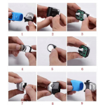 Sonerie bicicleta Rockbros CB1709BK, 3 moduri diferite de sunet, 90dB, Negru 7 - lerato.ro