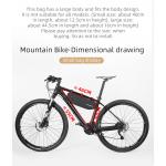 Geanta pentru bicicleta Rockbros AS-043, Waterproof, Montare pe cadru, 3L, Negru 6 - lerato.ro