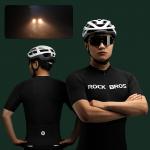 Tricou cu maneca scurta pentru ciclism Rockbros 15120002006, Slim fit, Respirabil, Poliamida / Elastan, Marime XXXL, Negru 4 - lerato.ro