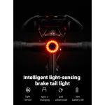 Stop bicicleta Rockbros Q3, Sistem inteligent de oprire, 4 moduri de iluminare, Autonomie 30h, Negru 18 - lerato.ro