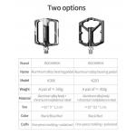 Pedale de bicicleta Rockbros K203-BK, Tip platforma, Aluminiu / Otel, Negru 3 - lerato.ro