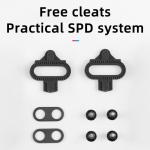 Pedale de bicicleta Rockbros PD15-BK, Tip platforma, Aluminiu / Metal, Negru 4 - lerato.ro