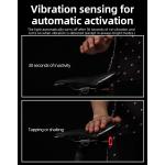 Stop bicicleta Rockbros Q5, Sistem inteligent de oprire, 4 moduri de iluminare, 400mAh, Autonomie 90h, Negru 15 - lerato.ro