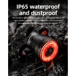 Stop bicicleta Rockbros Q5, Sistem inteligent de oprire, 4 moduri de iluminare, 400mAh, Autonomie 90h, Negru 19 - lerato.ro