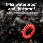 Stop bicicleta Rockbros Q5, Sistem inteligent de oprire, 4 moduri de iluminare, 400mAh, Autonomie 90h, Negru 24 - lerato.ro