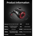 Stop bicicleta Rockbros Q5, Sistem inteligent de oprire, 4 moduri de iluminare, 400mAh, Autonomie 90h, Negru 10 - lerato.ro