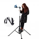 Suport tip service pentru biciclete Rockbros MP-02, Inaltime reglabila, Brat rotativ, Picioare pliabile, Tava integrata pentru unelte, Sarcina maxima 80kg, Negru 5 - lerato.ro