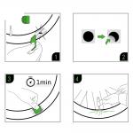 Kit de reparatii pana bicicleta Rockbros GJ2001 pentru anvelope, 6 petice autoadezive, Negru 3 - lerato.ro