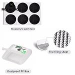 Kit de reparatii pana bicicleta Rockbros GJ2001 pentru anvelope, 6 petice autoadezive, Negru 5 - lerato.ro