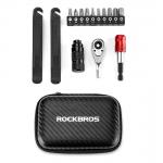 Kit de reparatii bicicleta Rockbros 43210049001, Portabil, Negru 14 - lerato.ro