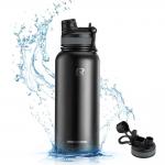 Bidon sport termic Rockbros 35210029001 pentru ciclism, Otel inoxidabil, 550ml, Negru 4 - lerato.ro