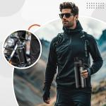 Bidon sport termic Rockbros 35210029001 pentru ciclism, Otel inoxidabil, 550ml, Negru 5 - lerato.ro