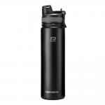 Bidon sport termic Rockbros 35210029002 pentru ciclism, Otel inoxidabil, 650ml, Negru 2 - lerato.ro