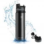 Bidon sport termic Rockbros 35210029002 pentru ciclism, Otel inoxidabil, 650ml, Negru 3 - lerato.ro