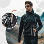 Bidon sport termic Rockbros 35210029002 pentru ciclism, Otel inoxidabil, 650ml, Negru 4 - lerato.ro