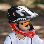 Casca de protectie ciclism pentru copii Rockbros TT-32005 Shark, Marime S, 48-52cm, Negru 4 - lerato.ro
