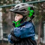 Casca de protectie ciclism pentru copii Rockbros TS-61 10110061003, Marime S, 48-54cm, Verde/Negru 3 - lerato.ro