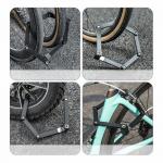 Antifurt bicicleta Rockbros 32140003001, Pliabil, Cu cheie, Lungime 88cm, Negru 14 - lerato.ro