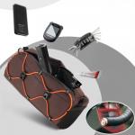 Geanta pentru bicicleta Rockbros 30110054003, Elemente reflectorizante, Montare pe ghidon, 2.2L, Maro 5 - lerato.ro