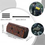 Geanta pentru bicicleta Rockbros 30110054003, Elemente reflectorizante, Montare pe ghidon, 2.2L, Maro 7 - lerato.ro