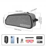 Geanta pentru bicicleta Rockbros Road To Sky, Waterproof, Montare pe cadru, 0.7L, Gri 4 - lerato.ro