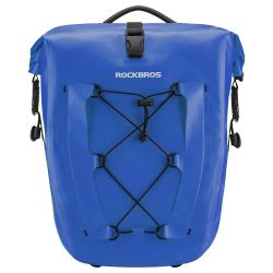 Geanta pentru bicicleta Rockbros 30140022004, Waterproof, Montare pe portbagaj, 25-32L, Albastru