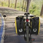 Geanta pentru bicicleta Rockbros 30140022005, Waterproof, Montare pe portbagaj, 25-32L, Galben 4 - lerato.ro