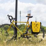 Geanta pentru bicicleta Rockbros 30140022005, Waterproof, Montare pe portbagaj, 25-32L, Galben 9 - lerato.ro