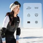 Set 2 protectii pentru genunchi Qunature 2206000102, Marime M, Negru 4 - lerato.ro