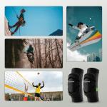 Set 2 protectii pentru genunchi Qunature 2206000102, Marime M, Negru 6 - lerato.ro