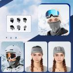 Cagula pentru ski Qunature 11230014001, Marime Universala, Gri 4 - lerato.ro