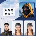 Cagula pentru ski Qunature 11230014002, Marime Universala, Negru 4 - lerato.ro