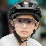 Casca de protectie ciclism pentru copii Rockbros LK-67, Viziera detasabila, 54–58cm, Negru 4 - lerato.ro