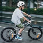 Casca de protectie ciclism pentru copii Rockbros LK-67, Viziera detasabila, 54–58cm, Alb 3 - lerato.ro