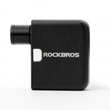 Accesorii biciclete / motociclete / trotinete electrice, Pompa bicicleta Rockbros 42320008001, 100 PSI, 300mAh, Set accesorii inclus, USB-C, Negru, lerato.ro