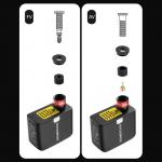 Pompa bicicleta Rockbros 42320008001, 100 PSI, 300mAh, Set accesorii inclus, USB-C, Negru 4 - lerato.ro