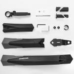 Set 2 aparatori bicicleta fata si spate Rockbros DNB-890, Constructie flexibila si rezistenta, Polipropilena / Cauciuc, Negru 13 - lerato.ro