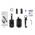 Set 2 aparatori bicicleta fata si spate Rockbros FK-810, Design pliabil telescopic, Poliamida, Negru 4 - lerato.ro
